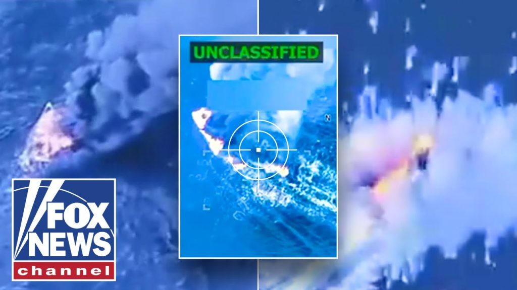 WATCH: US strikes drug smuggling boat near Venezuela