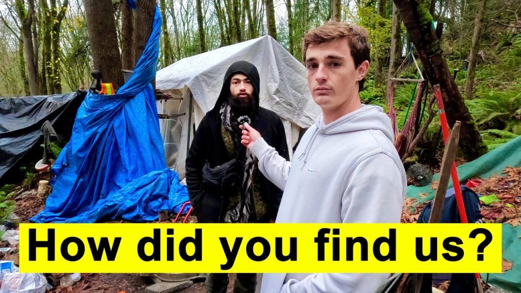 Deep Inside a Hidden Homeless Camp in the Woods Deep Inside a Hidden Homeless Camp in the Woods