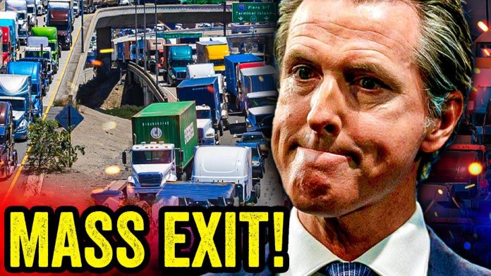 Gavin Newsom PANICS as THOUSANDS of Truckers LEAVE California!!!