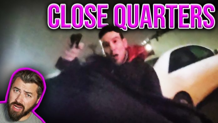 Suspect SHOOTS Cop's Hat Off!