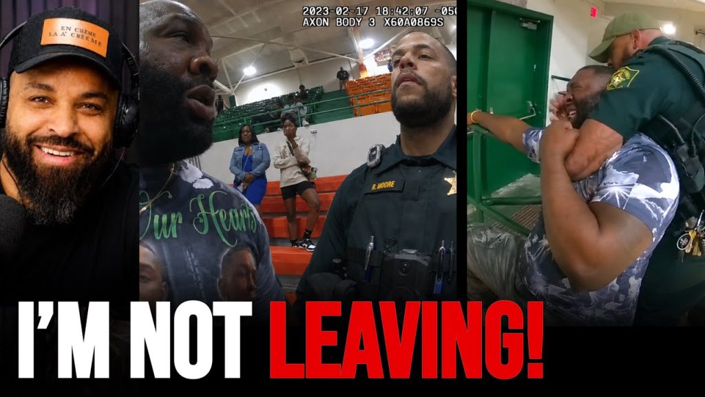 Angry Dad Picks a Fight With the Wrong Cop at High School Basketball Game