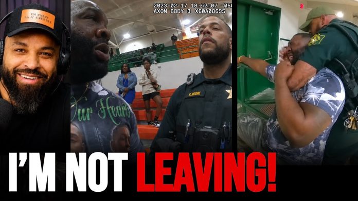 Angry Dad Picks a Fight With the Wrong Cop at High School Basketball Game